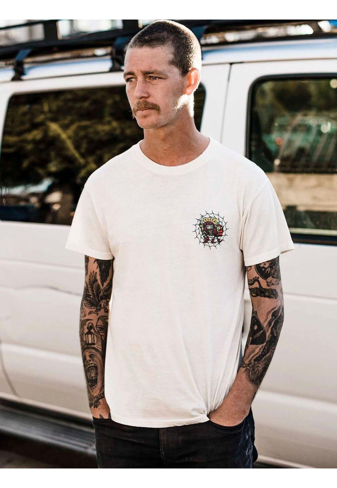 Polera SKATE VITALS PROVOSTER TEE Hombre Blanco Volcom-4