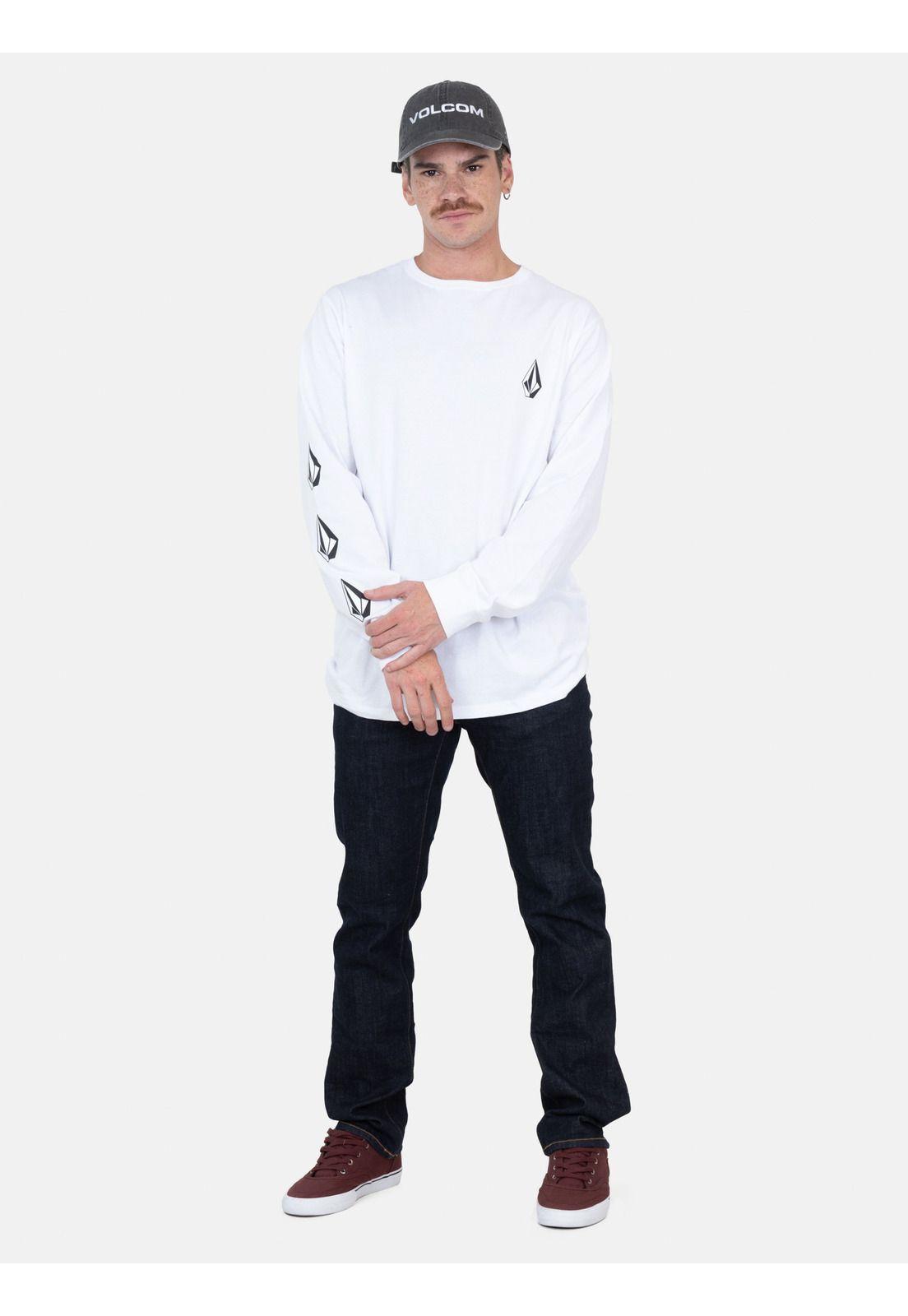 Polera ML Outstorm Blanco Hombre Volcom-3