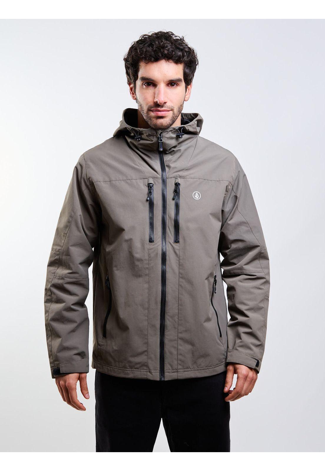 Cortaviento Ironwave Café Hombre Volcom-0