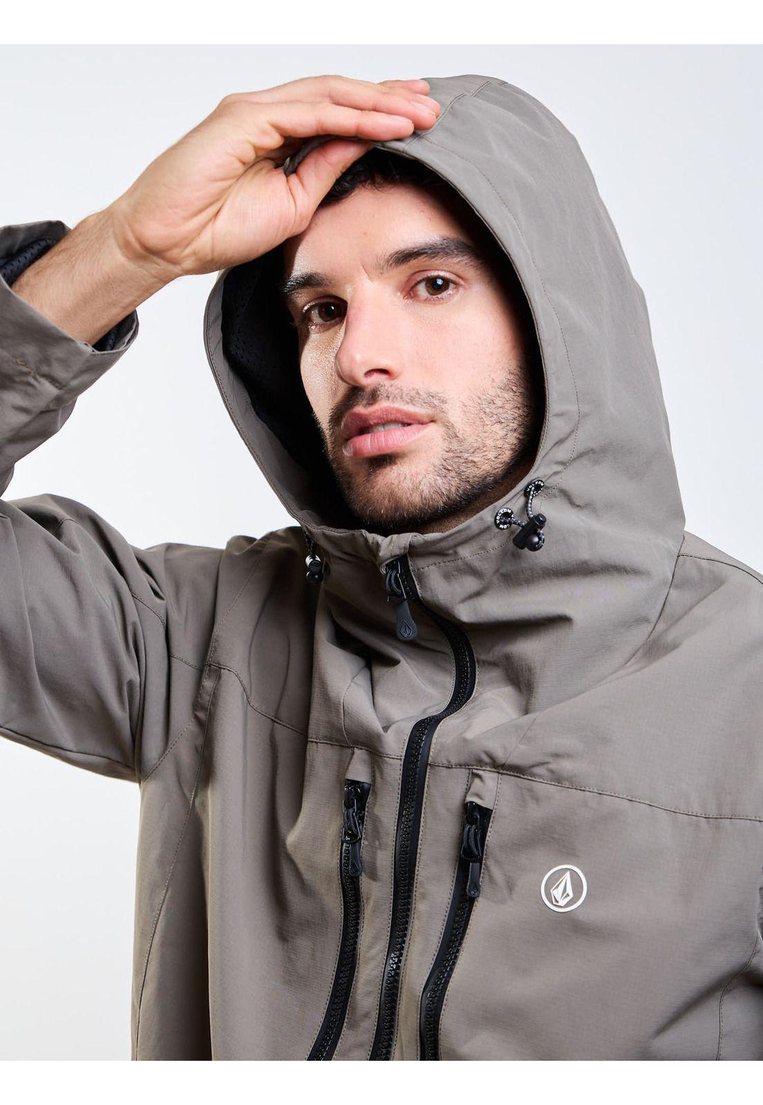 Cortaviento Ironwave Café Hombre Volcom-4