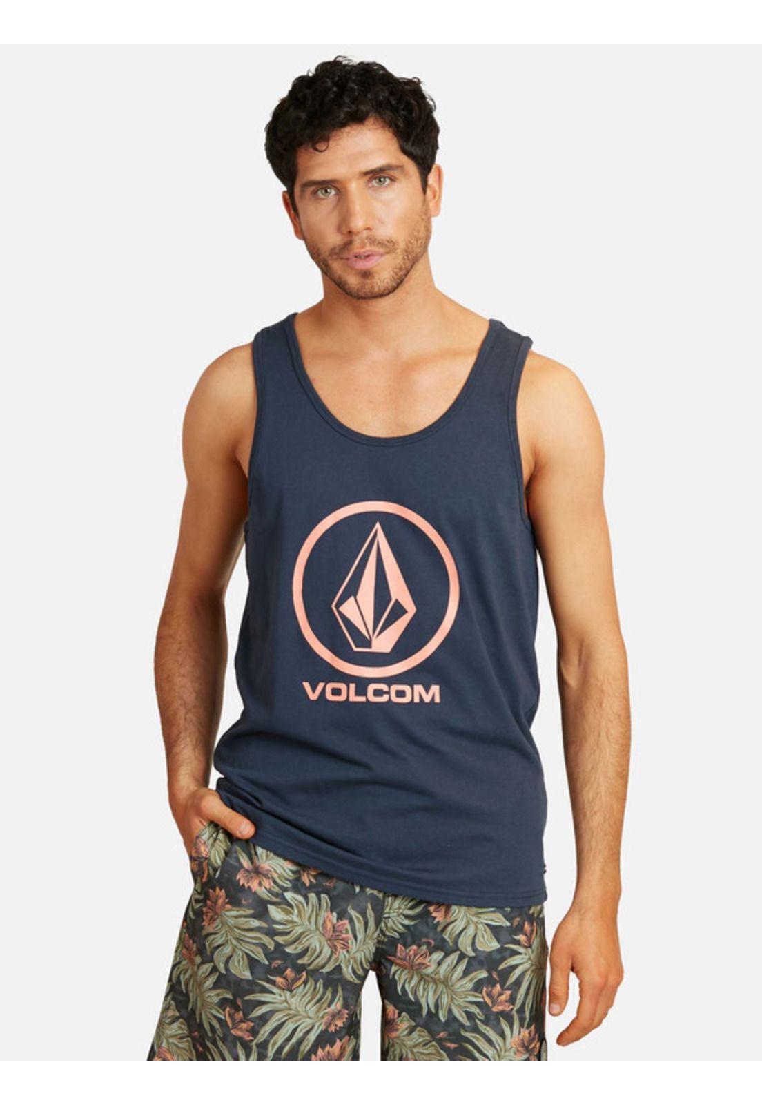 Polera Crisp Stone Tank Azul marino Hombre Volcom-0