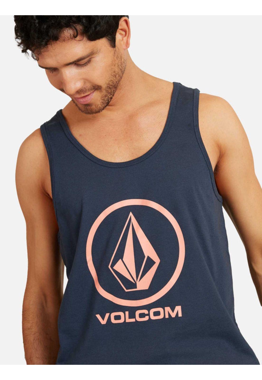 Polera Crisp Stone Tank Azul marino Hombre Volcom-2