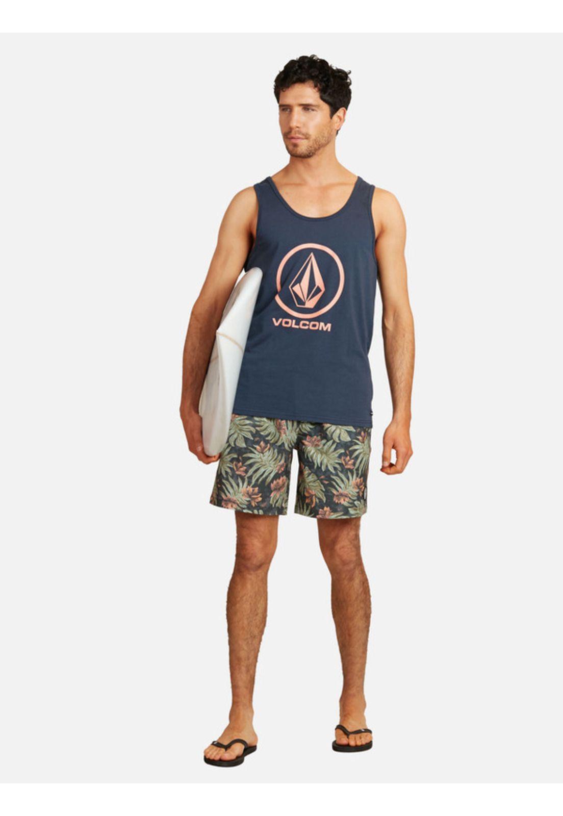 Polera Crisp Stone Tank Azul marino Hombre Volcom-3