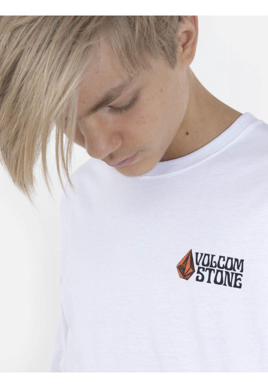 Polera THE UNKNOWN LS TEE Infantil Blanco Volcom-2