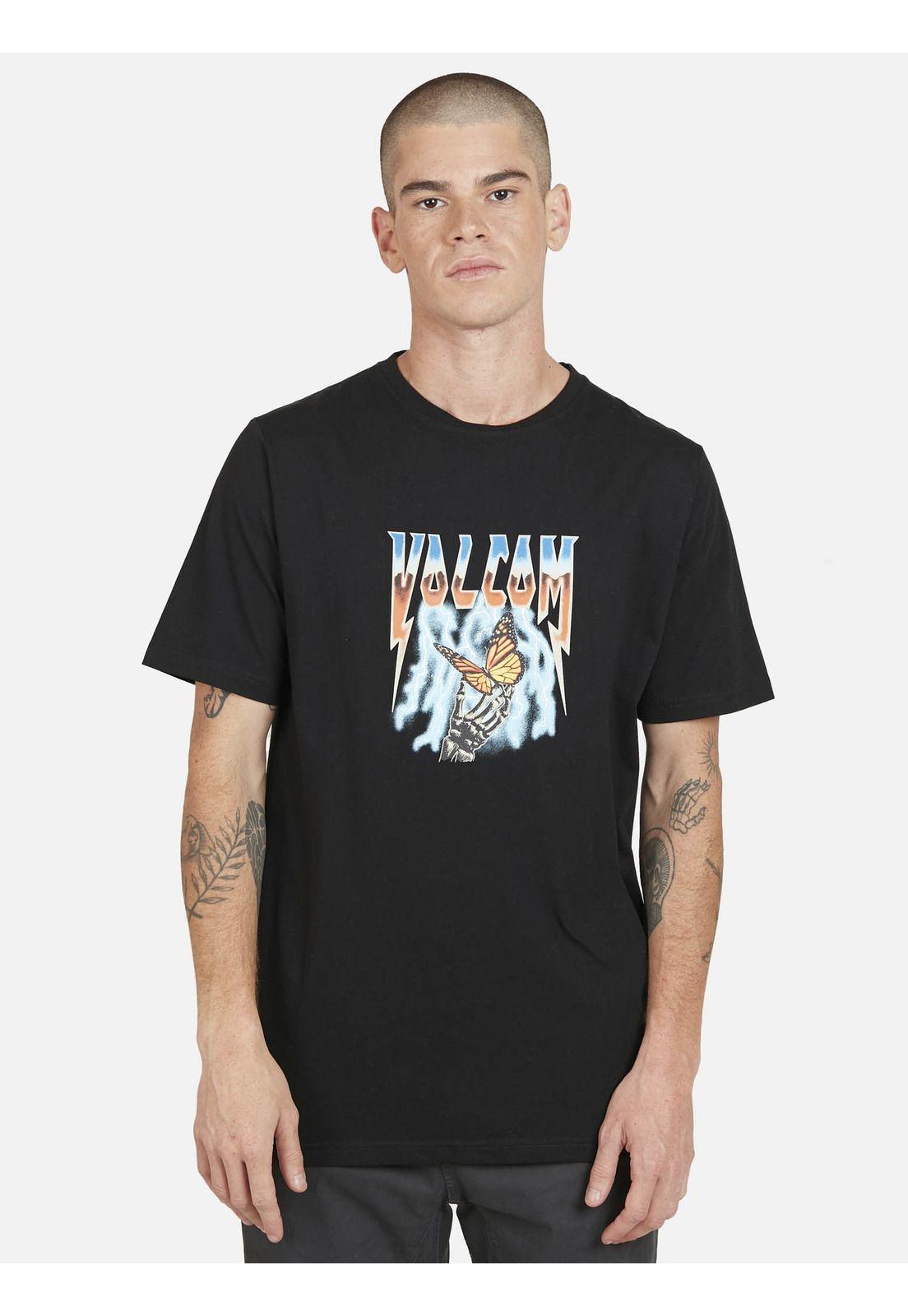 Polera LOGO FILL S/S TEE Hombre Negro Volcom-0