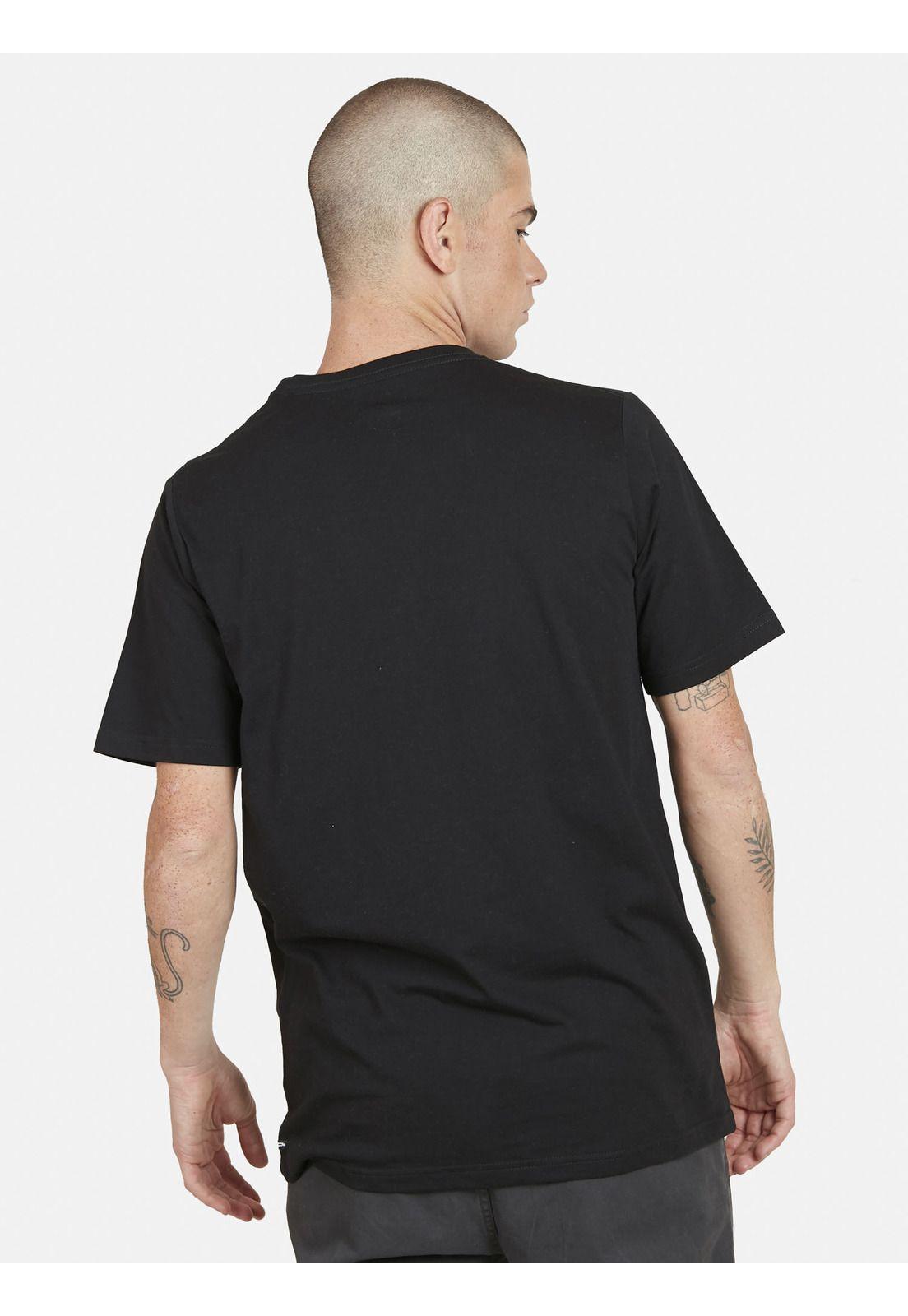 Polera LOGO FILL S/S TEE Hombre Negro Volcom-1