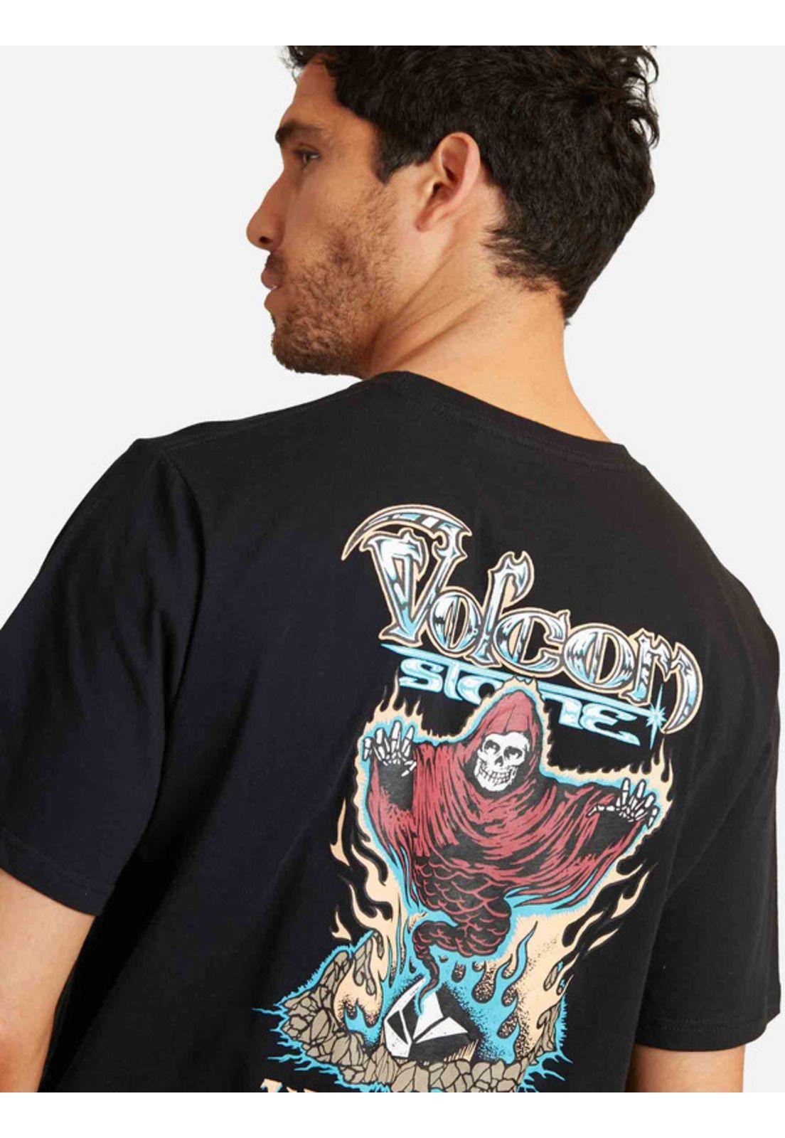 Polera Stoneghost Sst Negro Hombre Volcom-3