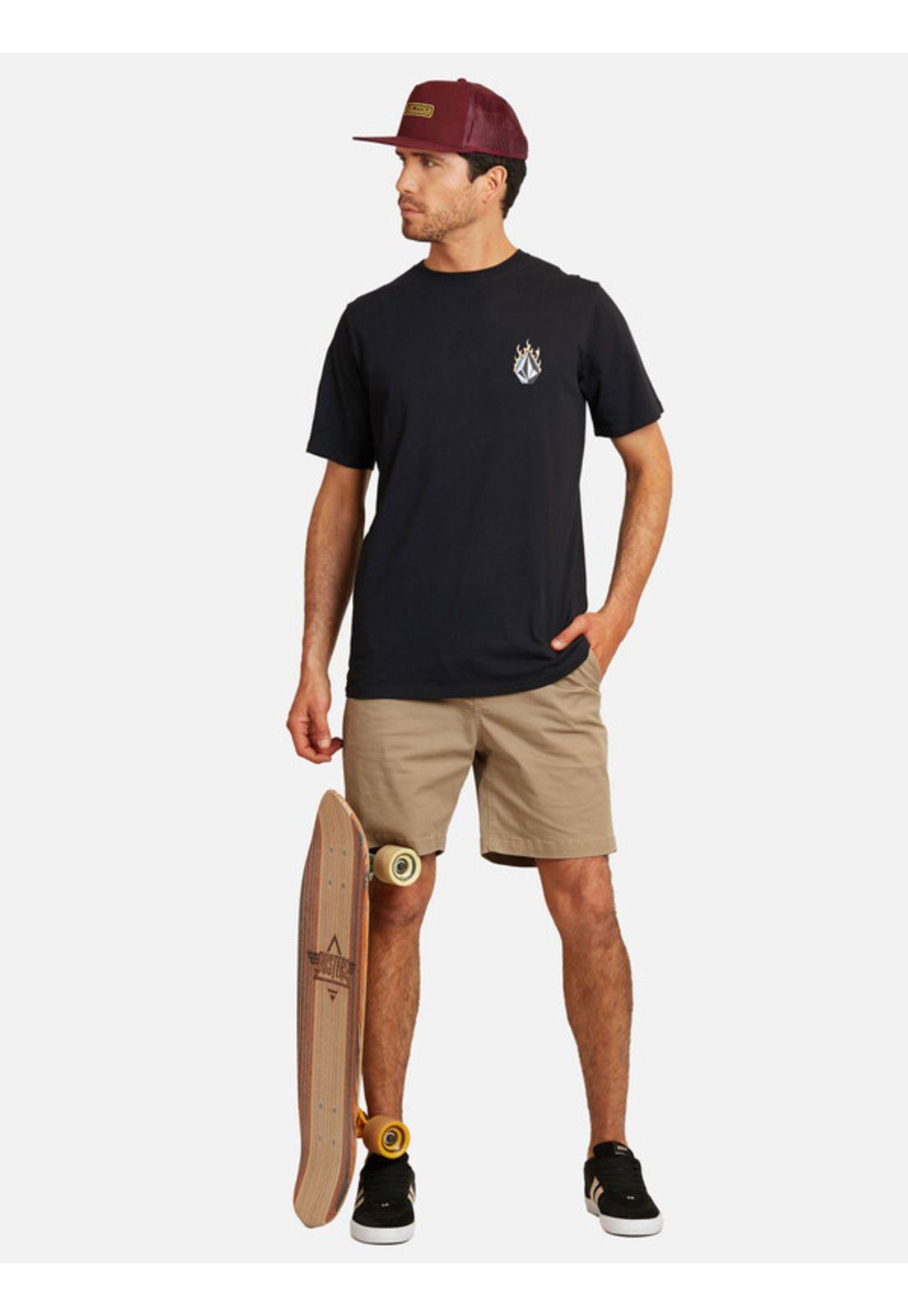 Polera Stoneghost Sst Negro Hombre Volcom-4