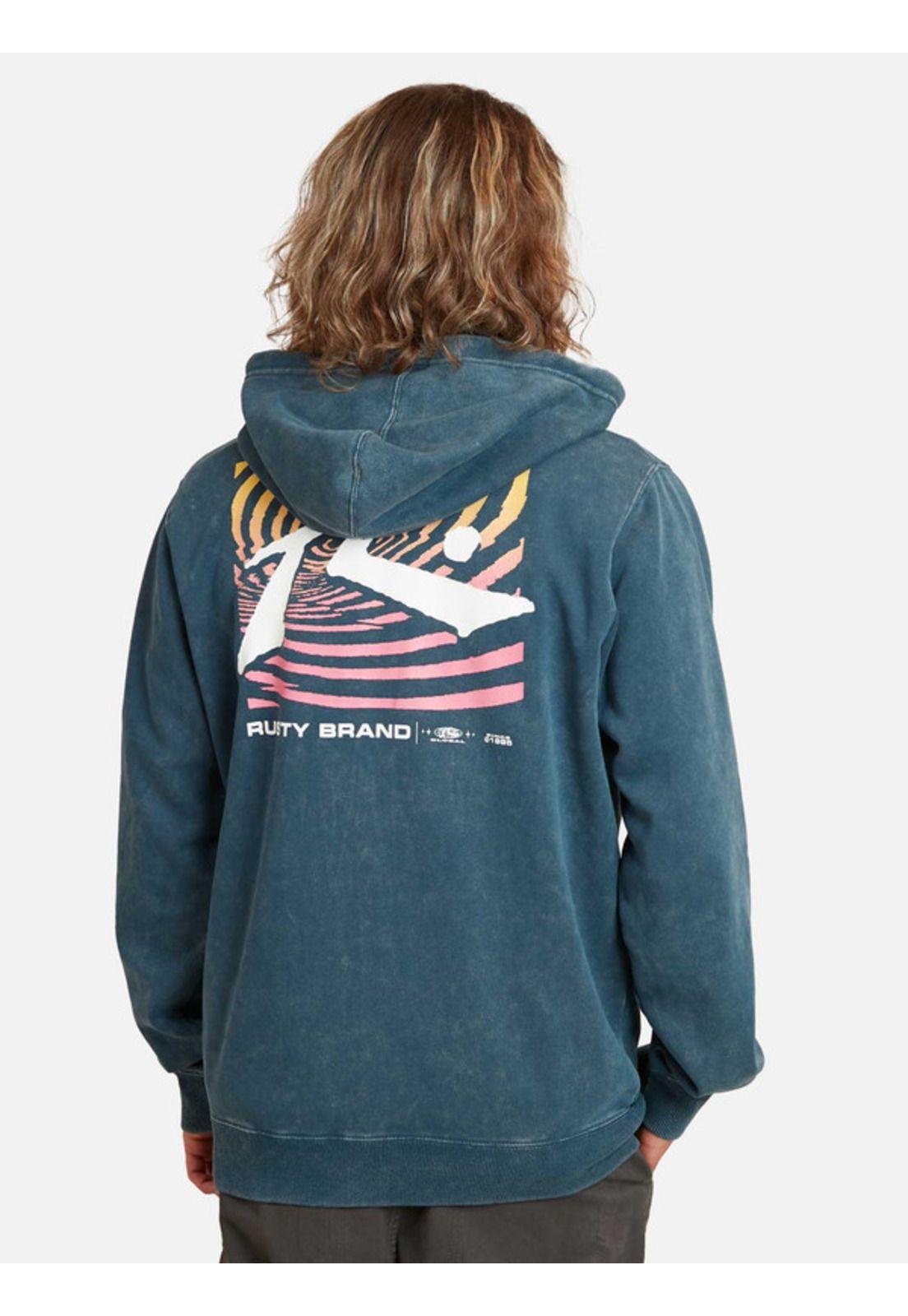 Poleron Madness Acid Full Zip Morado Hombre Rusty-1