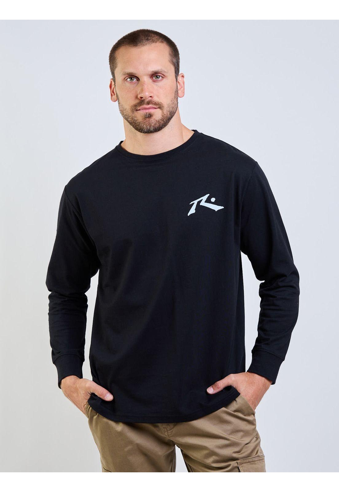 Polera ML Space Lava Negro Hombre Rusty-0