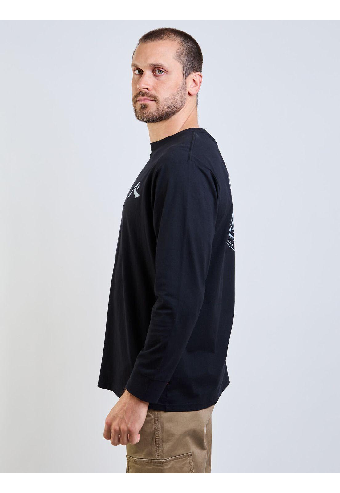 Polera ML Space Lava Negro Hombre Rusty-2