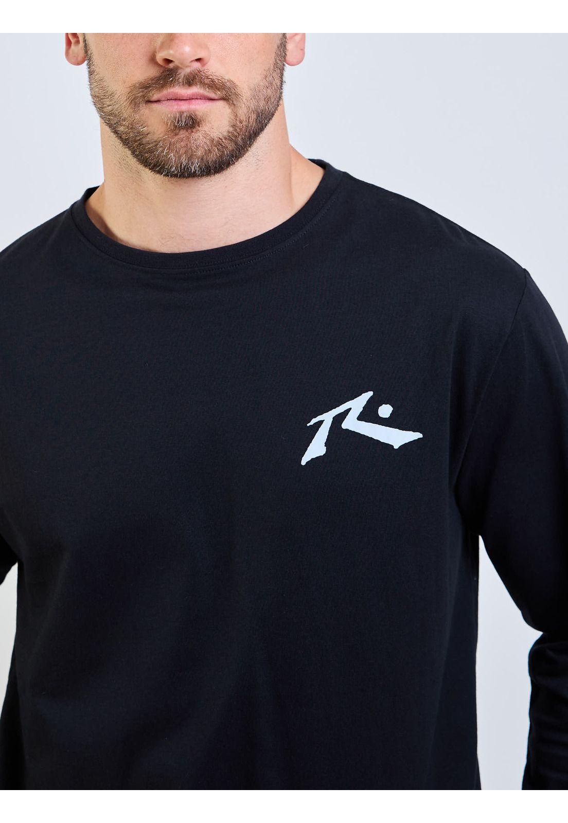 Polera ML Space Lava Negro Hombre Rusty-4