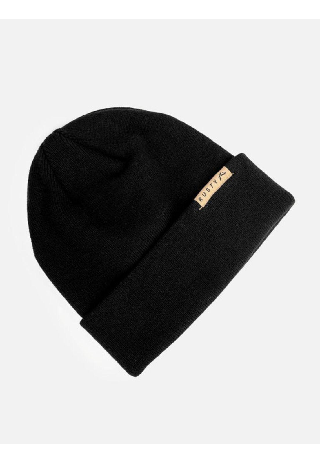 Gorro FISHER BEANIE Hombre Negro Rusty-0