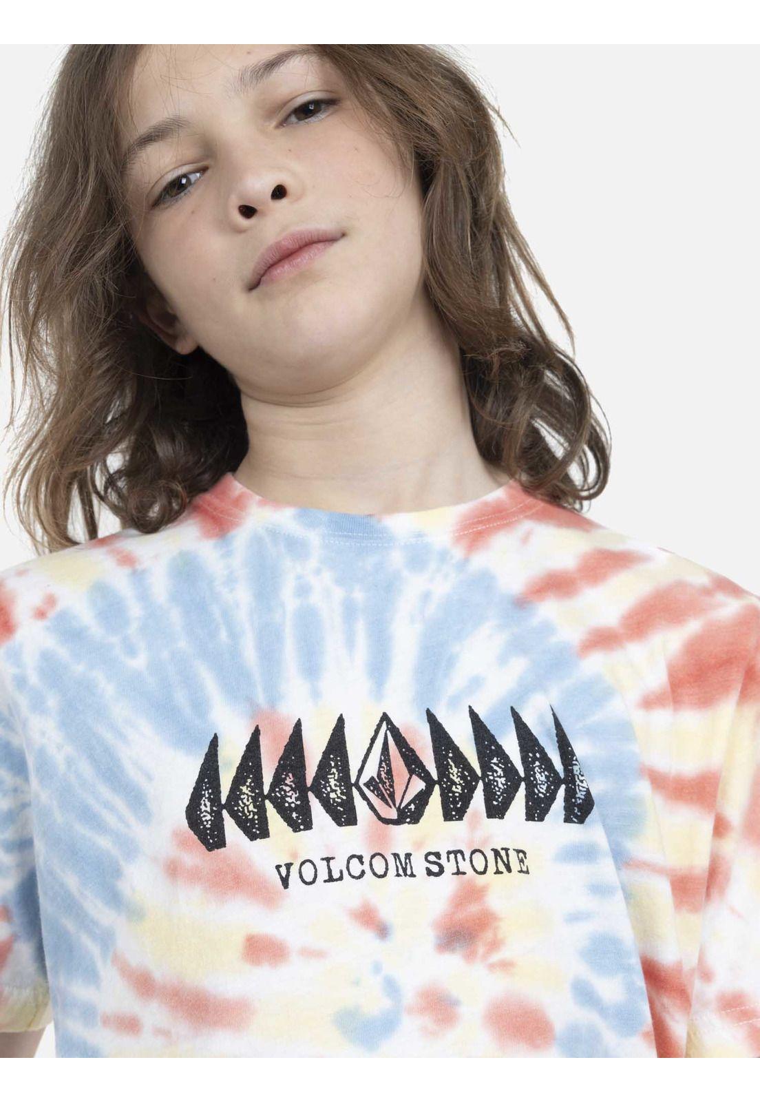 Polera M/C Juvenil 7P177-MV22 Celeste Volcom-2