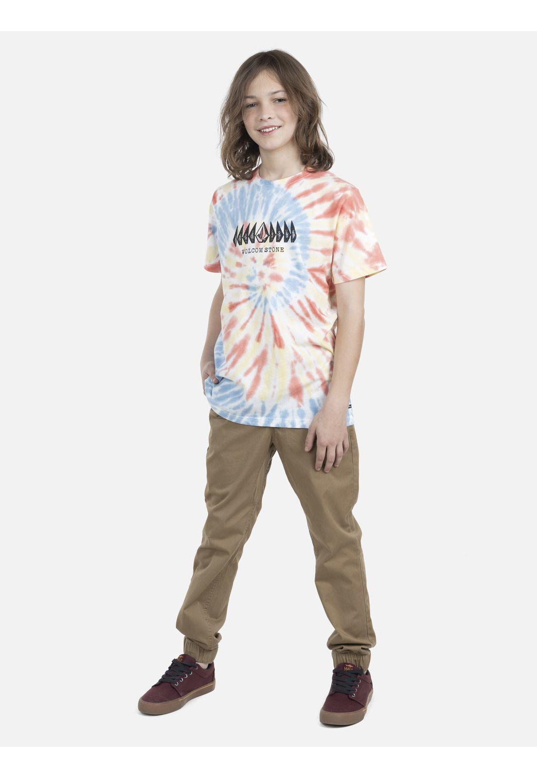Polera M/C Juvenil 7P177-MV22 Celeste Volcom-3