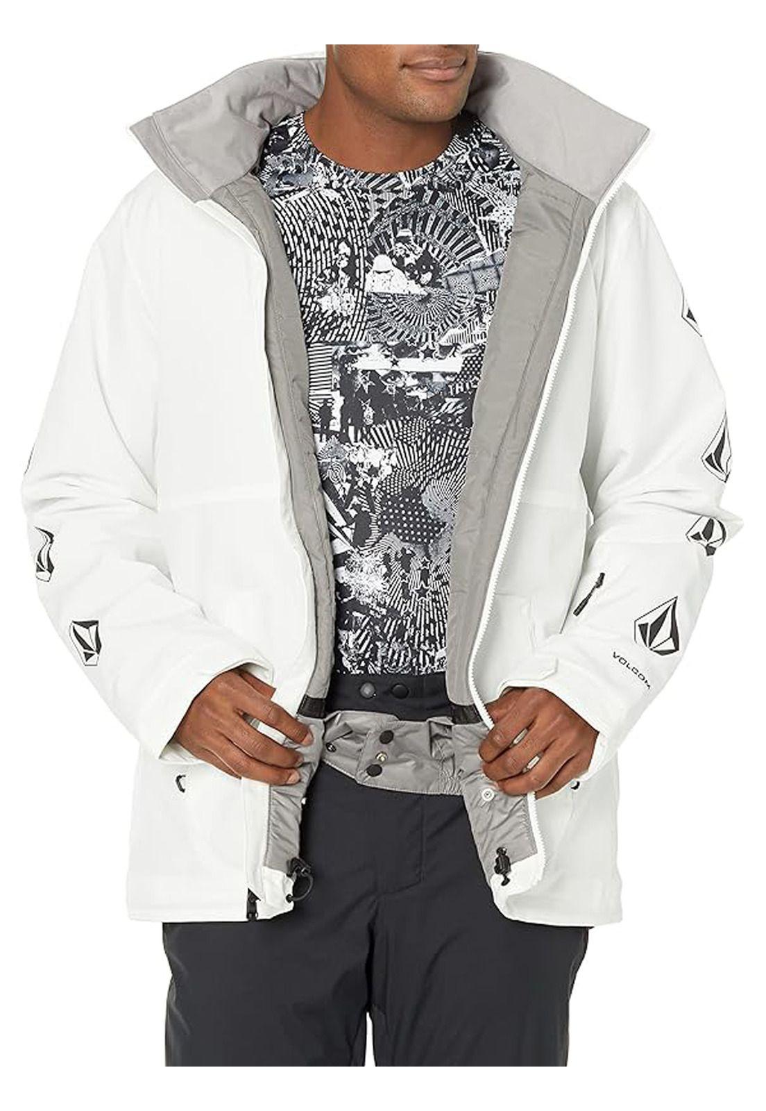 Parka Snow Kaster Blanco Hombre Volcom-5