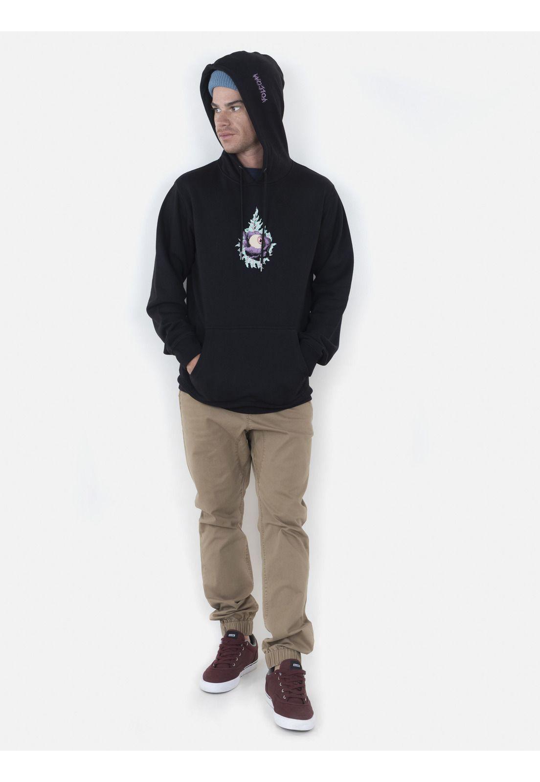 Poleron Hombre FRENCH SAYER Negro Volcom-3