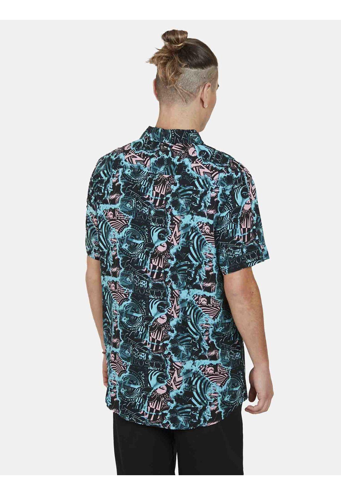 Camisa PHANTOM SHORT SLEEVE SHIRT Hombre Multicolor Rusty-2