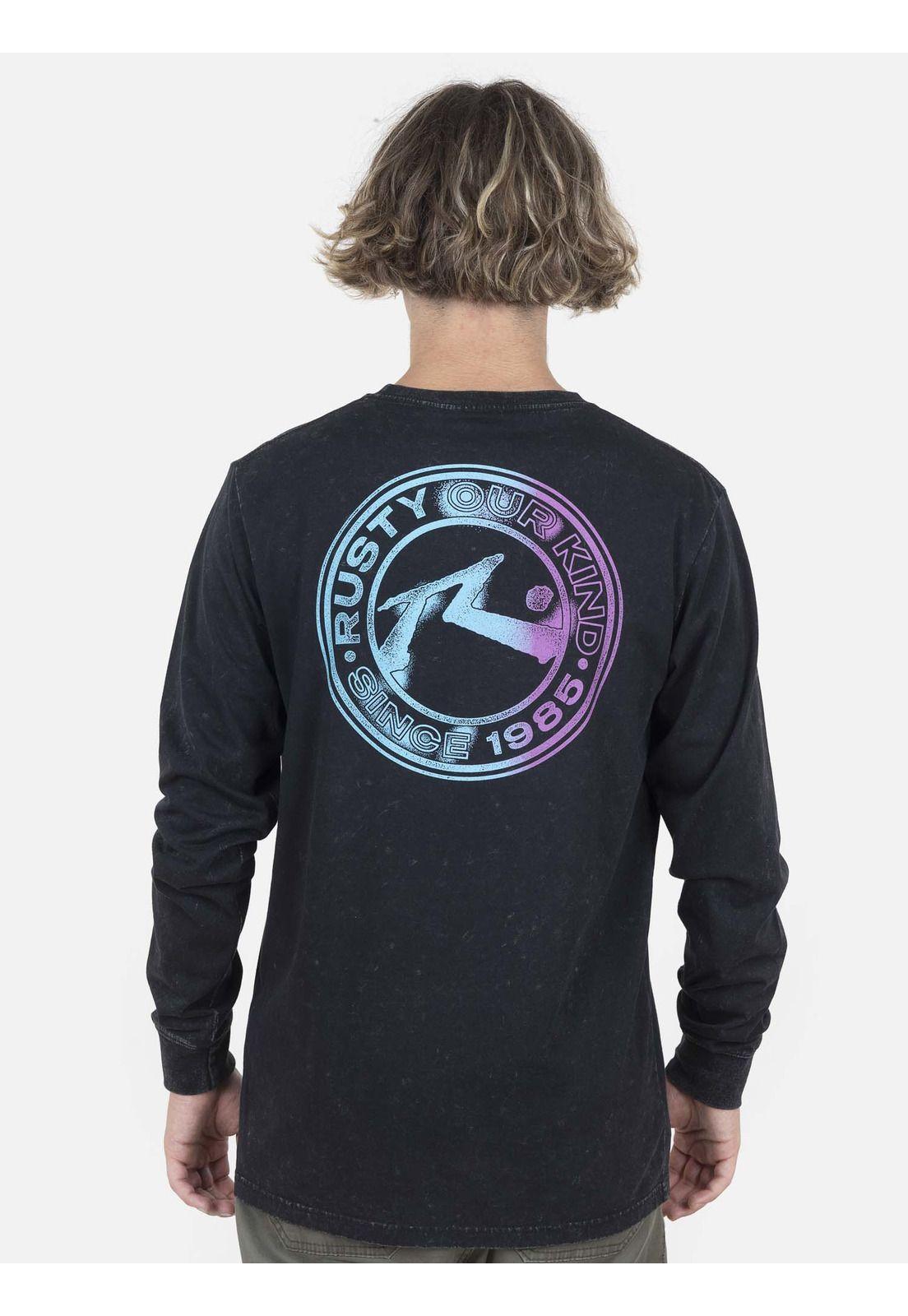 Polera Hombre DIZZY LONG Negro Rusty-1