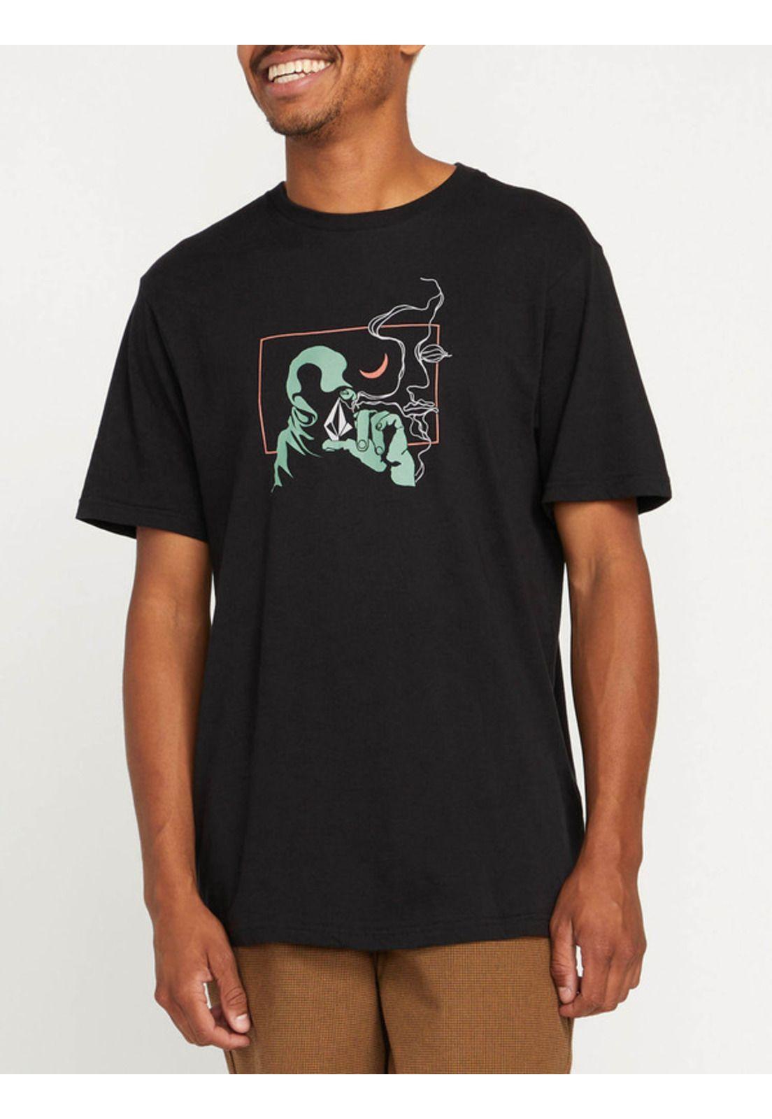 Polera Skate Vitals Axel Negro Hombre Volcom-1