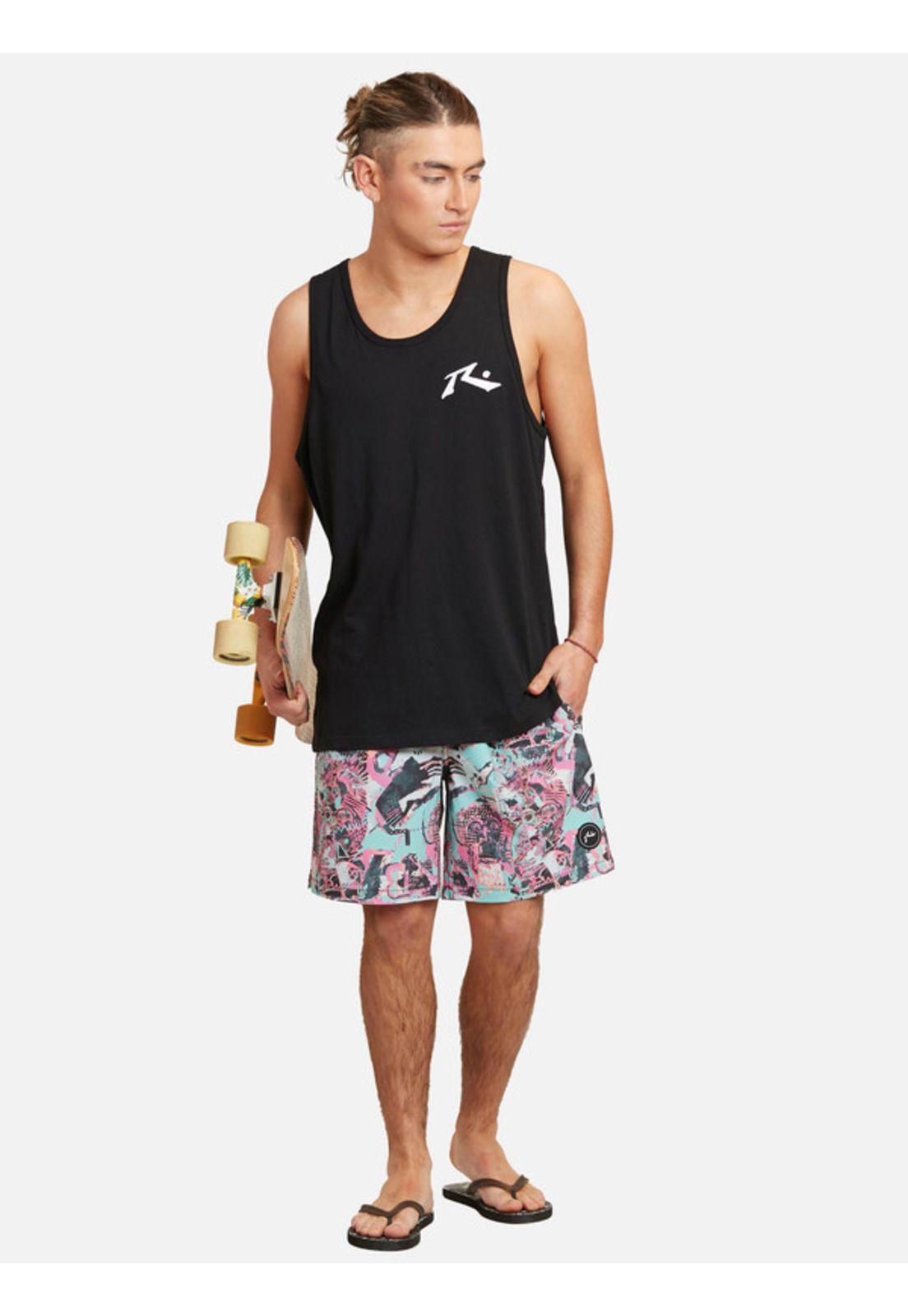 Traje De Baño Calu Short Multicolor Hombre rusty-3