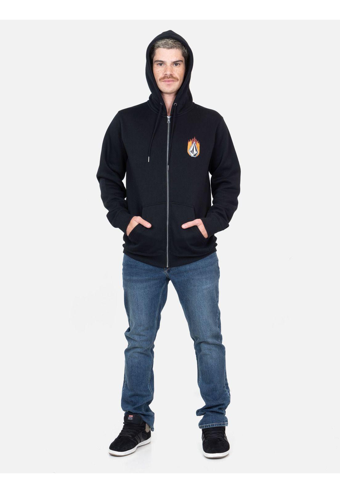 Poleron Aero Negro Hombre Volcom-3