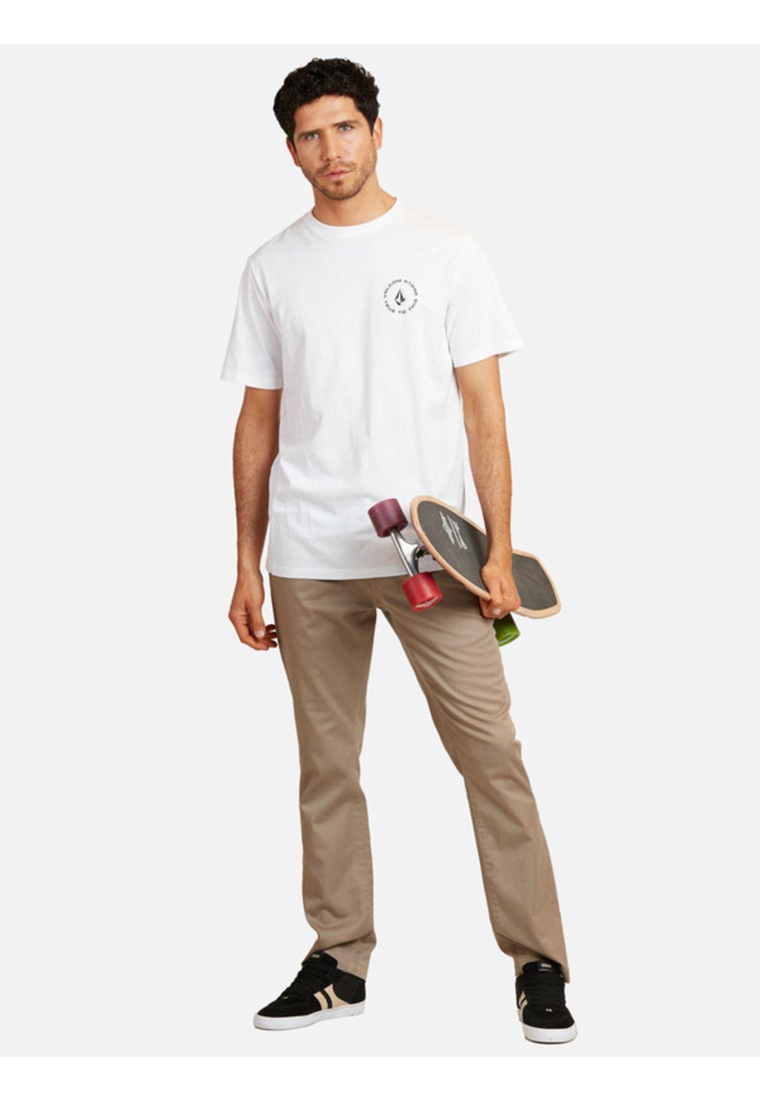 Polera Mangler Sst Blanco Hombre Volcom-4