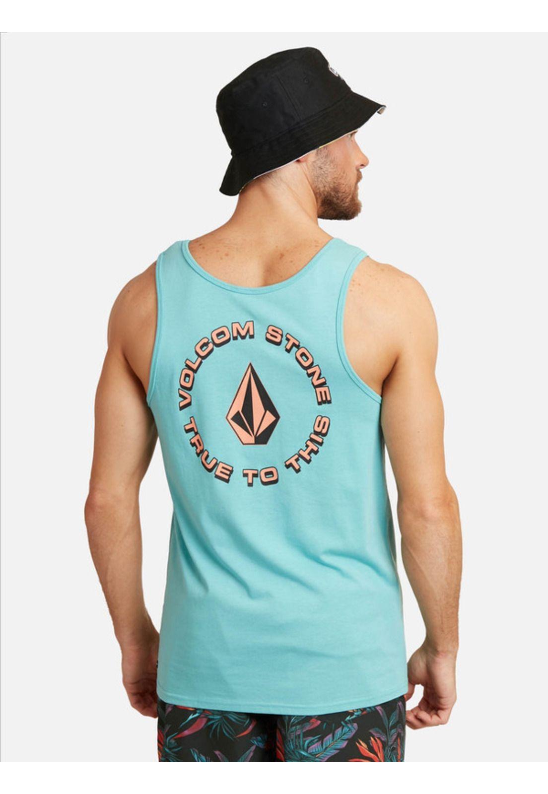 Polera Mosaic Shirts Celeste Hombre Volcom-1
