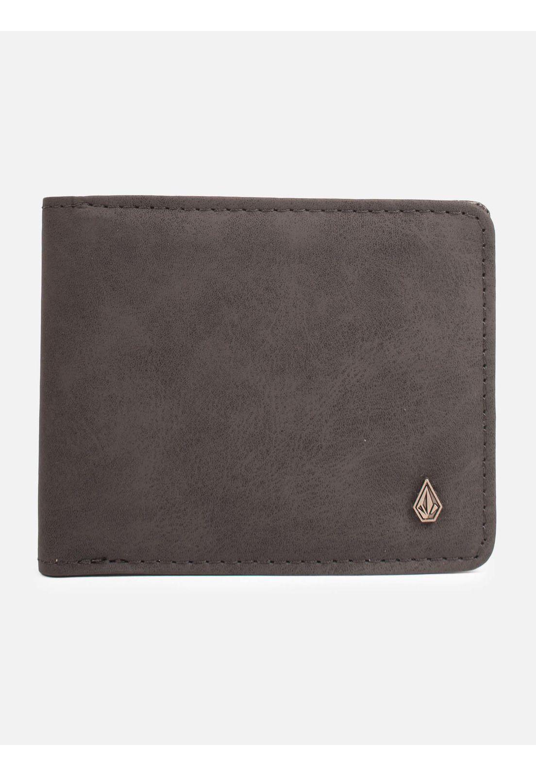 Billetera Slim Stone blk Negro Hombre Volcom-0