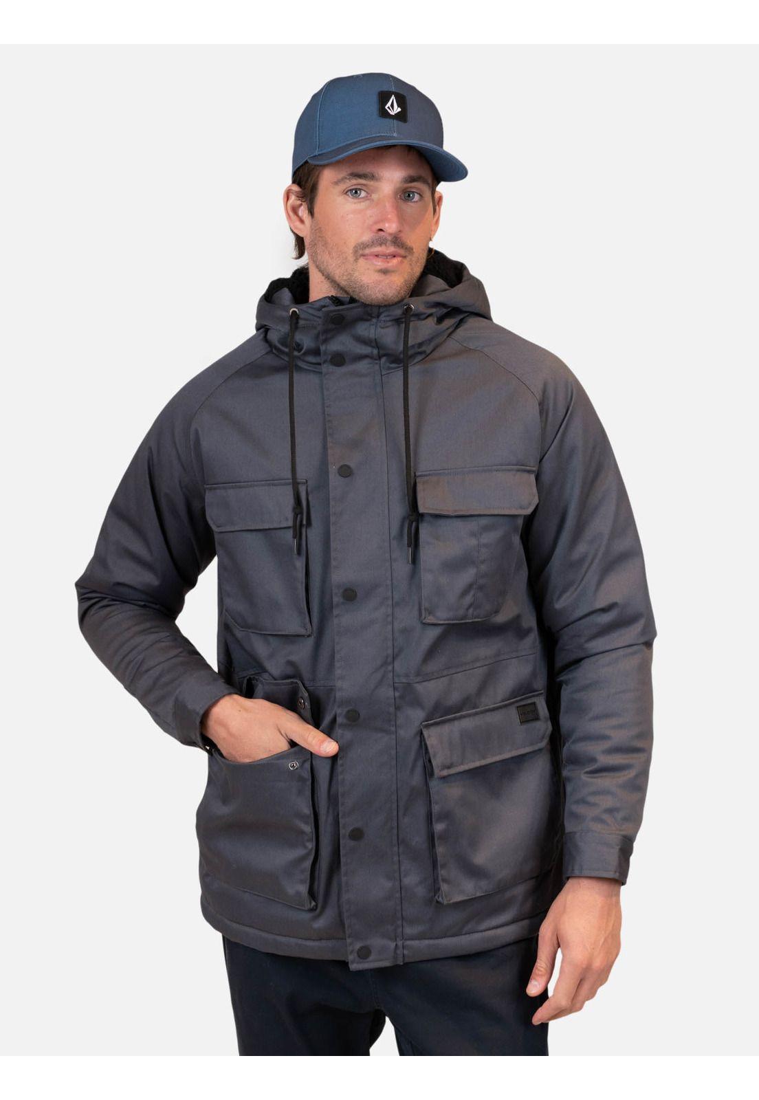Chaqueta Raglan Gris Hombre Volcom-0