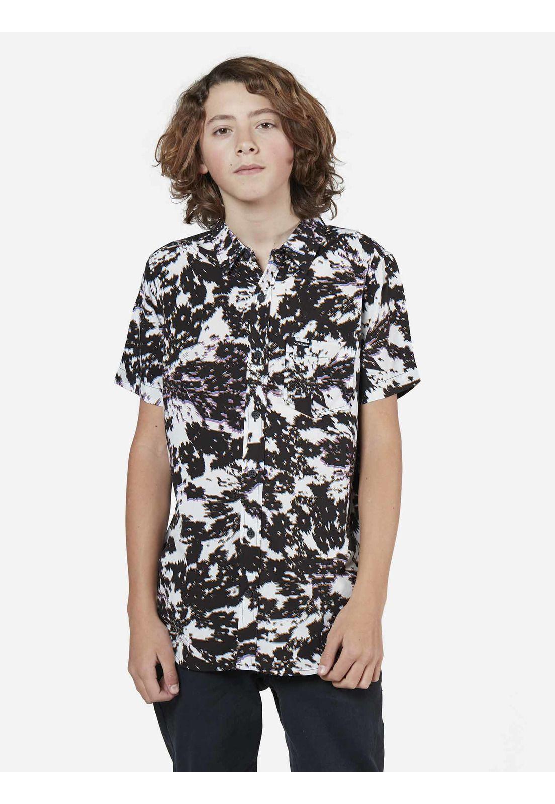 Camisa M/C Juvenil 7C342-MV22 Negro Volcom-0