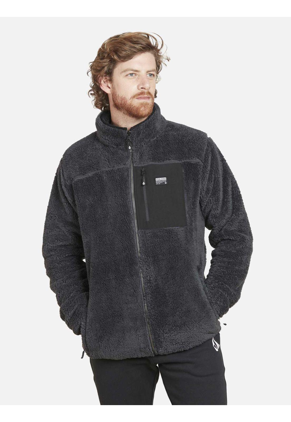 Poleron Hombre 7O198 Gris Oscuro Volcom-0