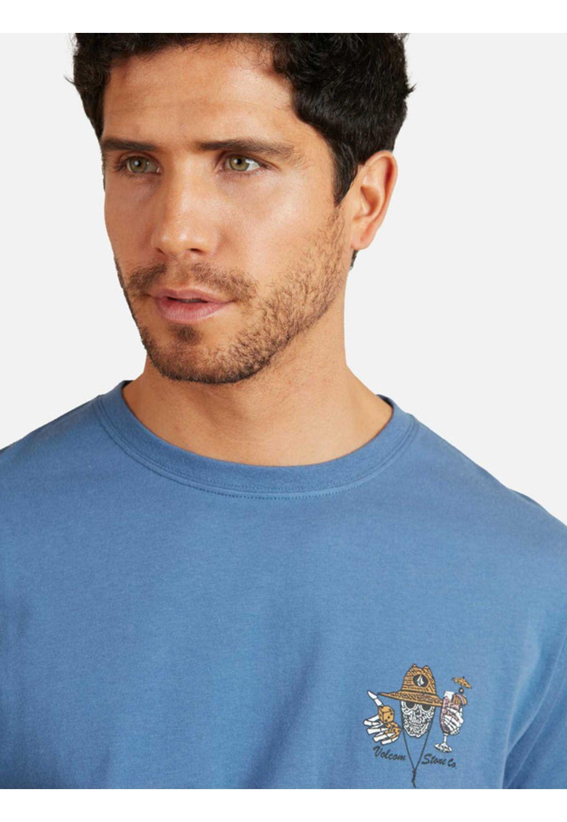 Polera Pair A Dice Sst Denim Hombre Volcom-3