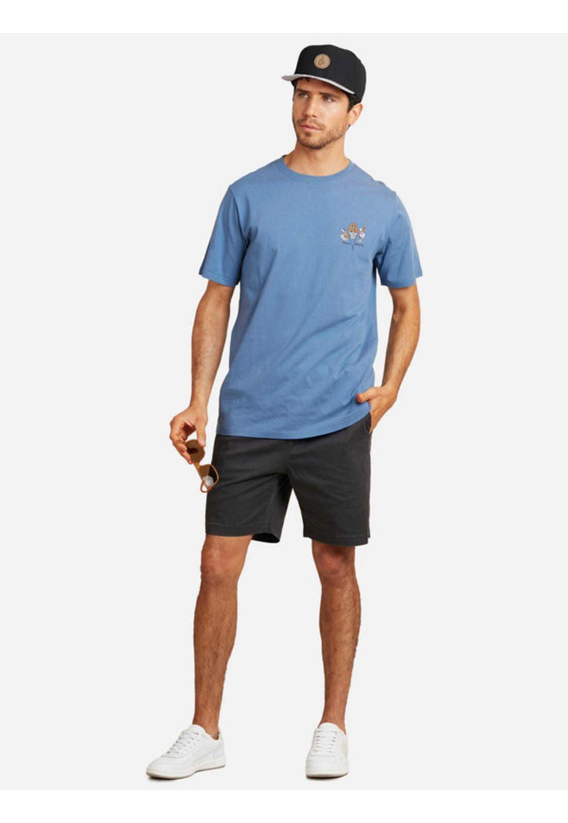 Polera Pair A Dice Sst Denim Hombre Volcom-4