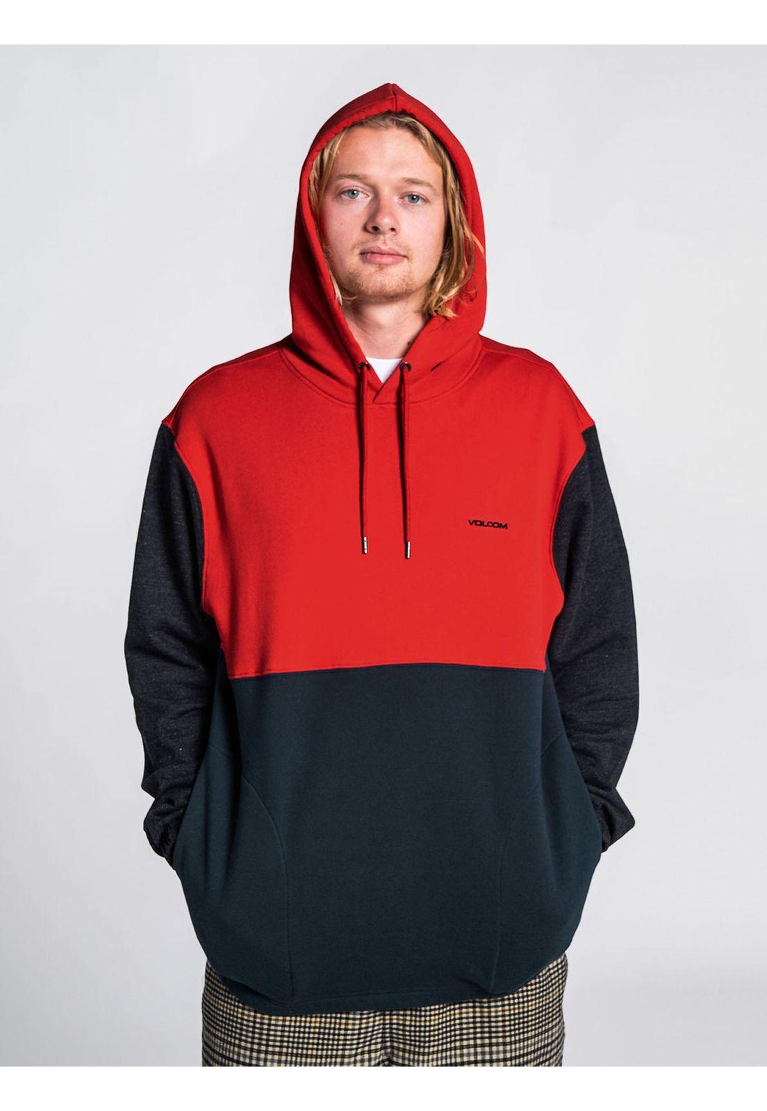 Poleron DIVISION PO Hombre Rojo Volcom-0