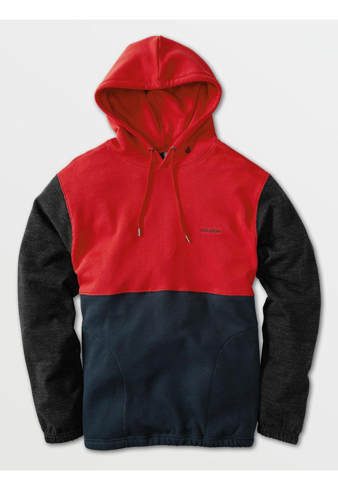 Poleron DIVISION PO Hombre Rojo Volcom-1