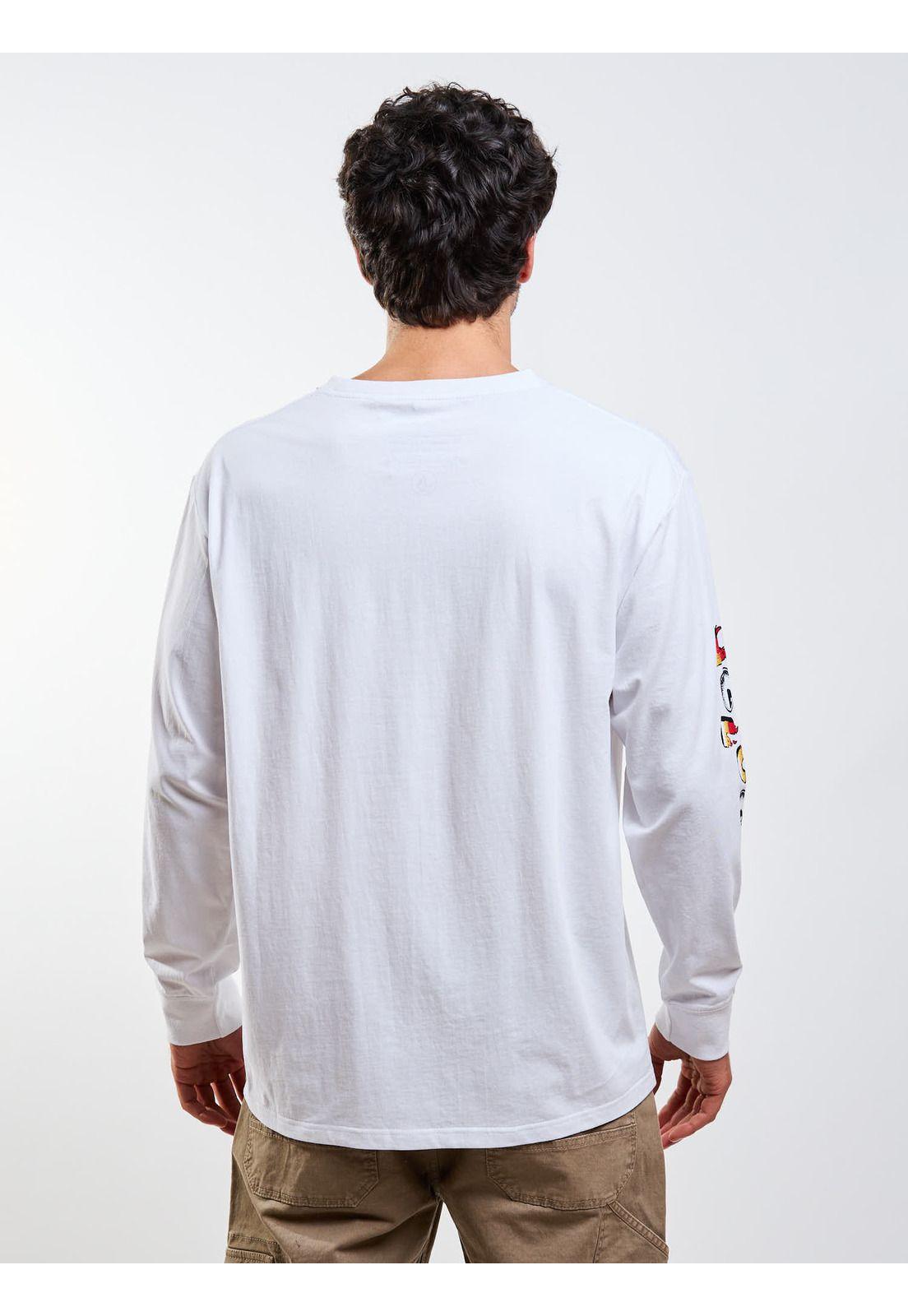 Polera ML Ds-Budz Blanco Hombre Volcom-1