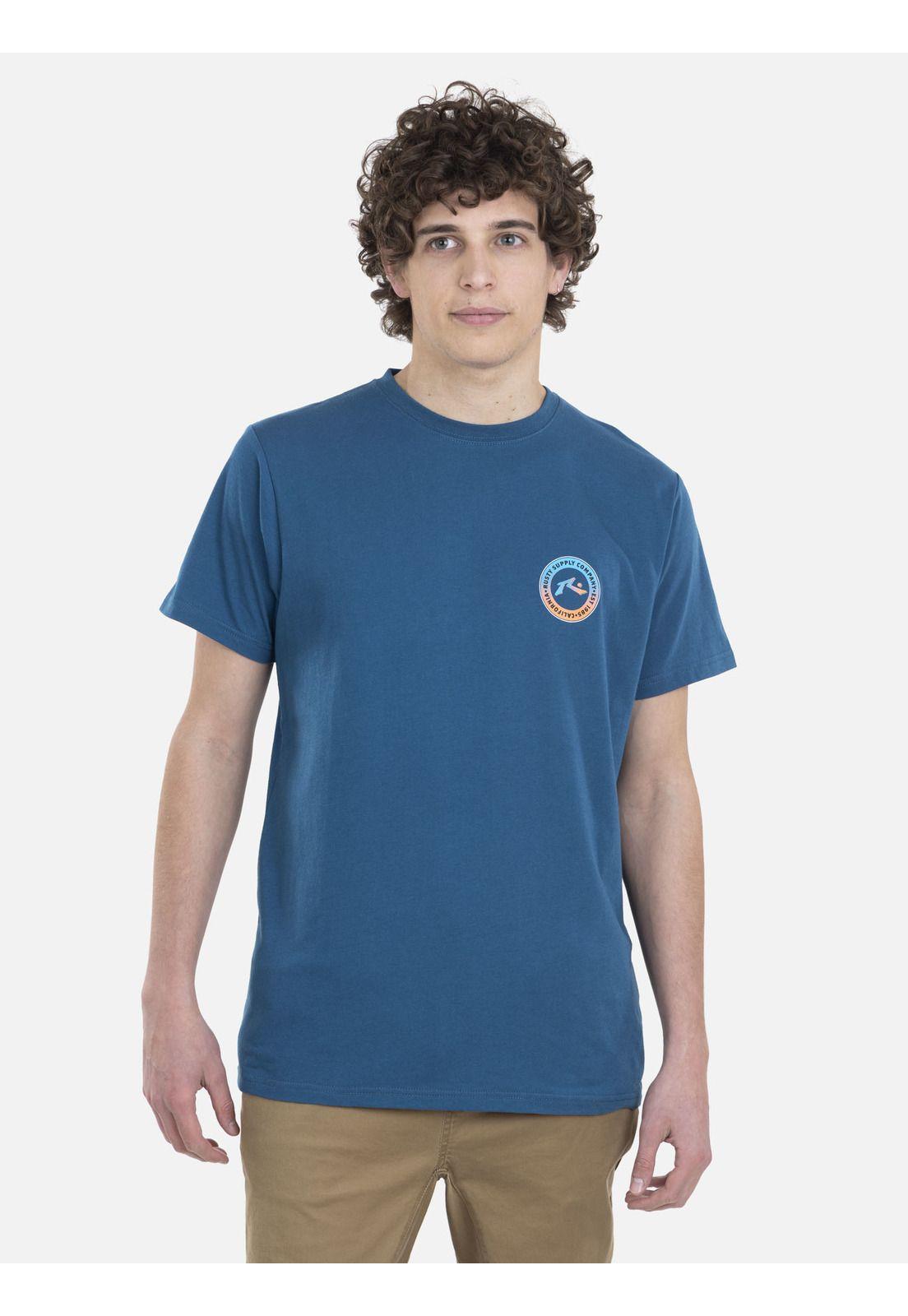 Polera Hombre SUPPLY CO S/S TEE Azul Rusty-0