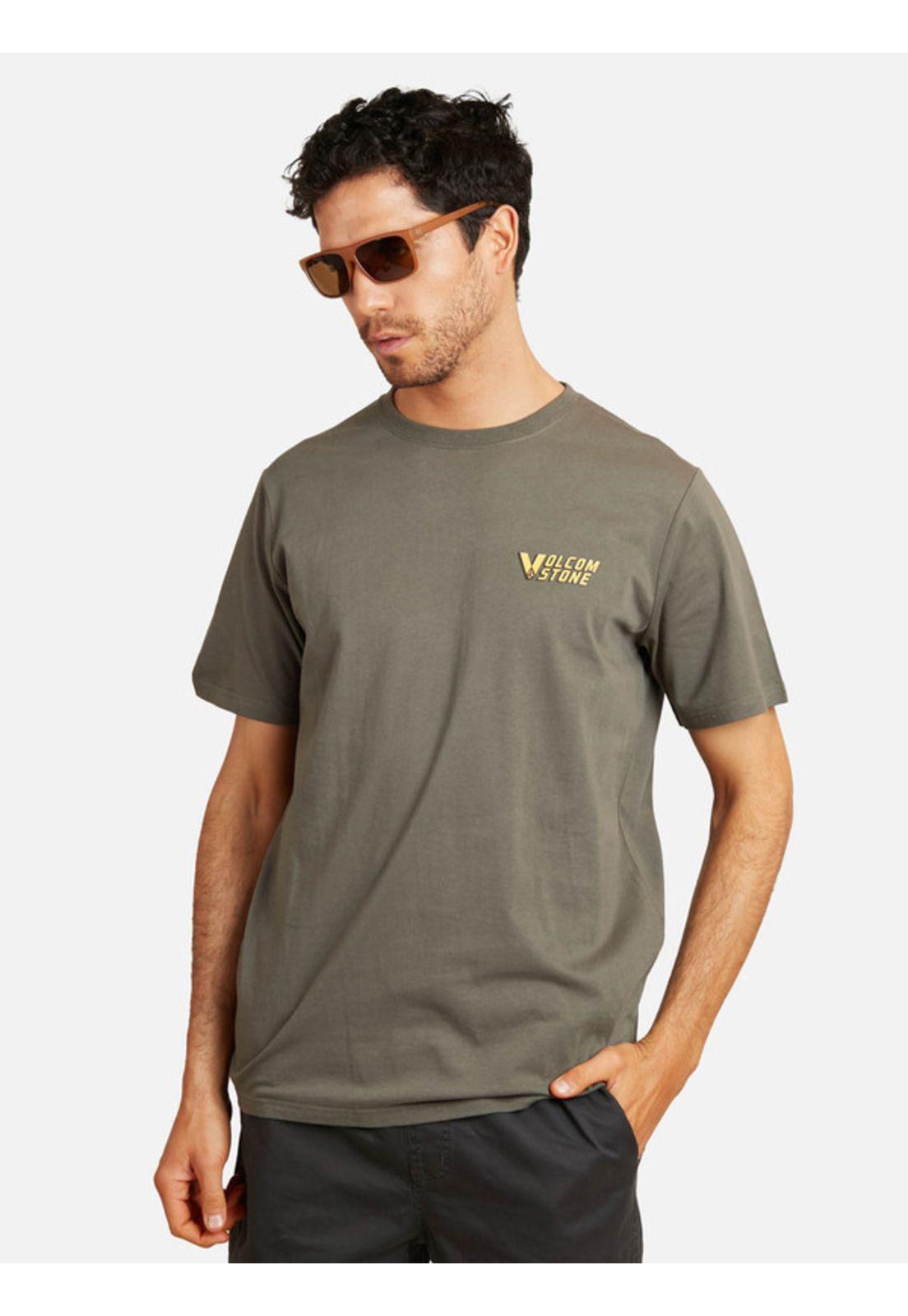 Polera Link Fill Sst Verde Hombre Volcom-0