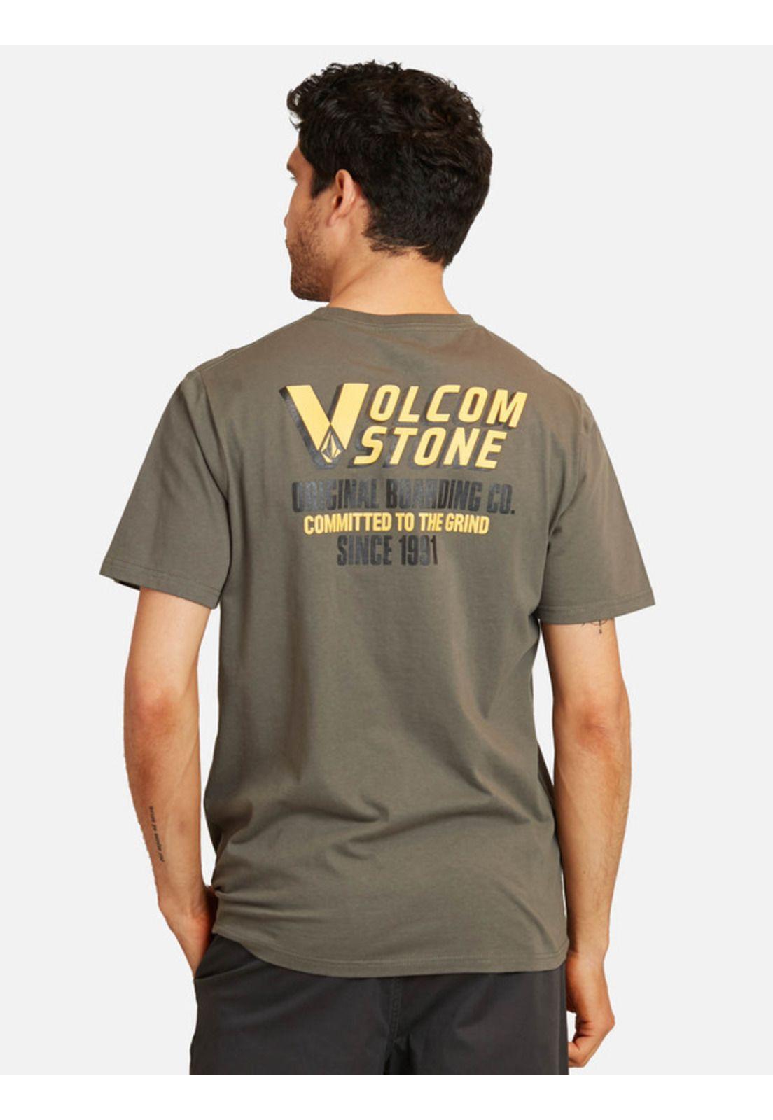 Polera Link Fill Sst Verde Hombre Volcom-1