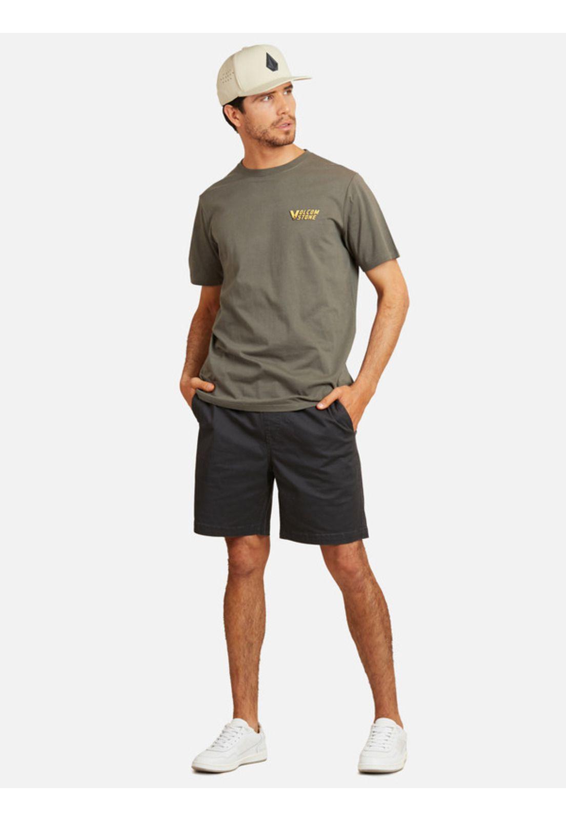 Polera Link Fill Sst Verde Hombre Volcom-4
