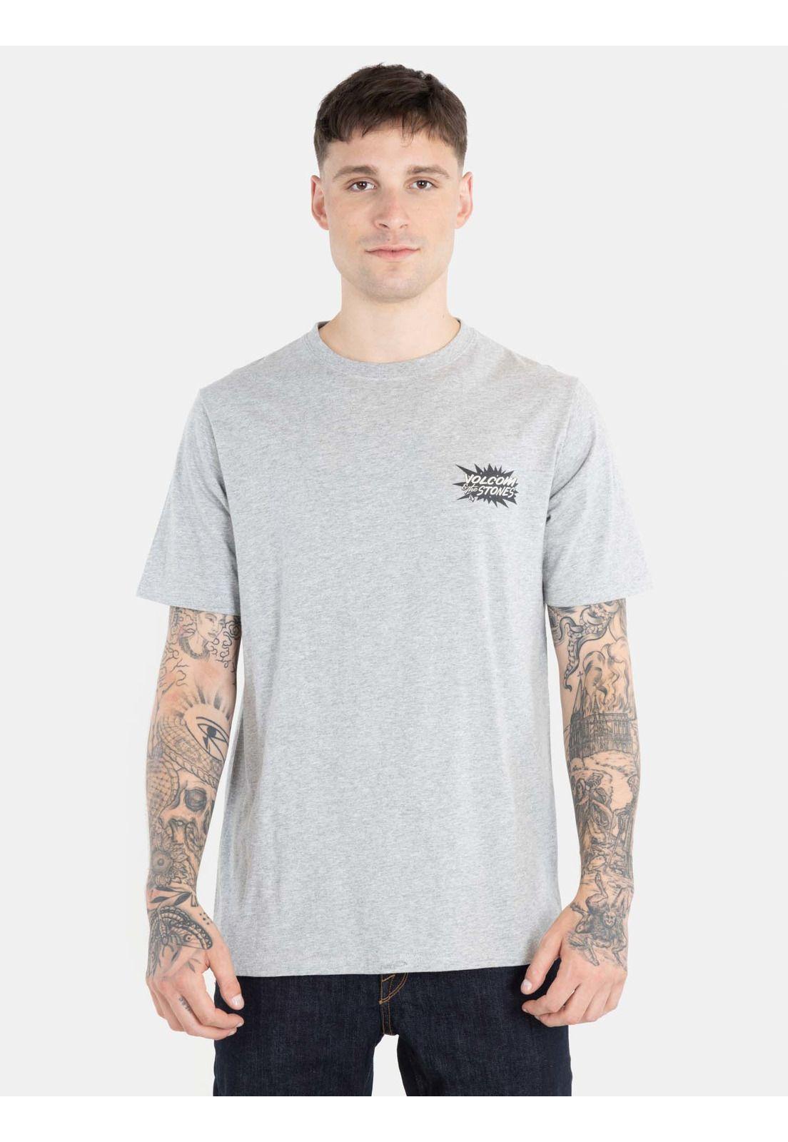 Polera Strange Relics Ss Tee Gris Hombre Volcom-0