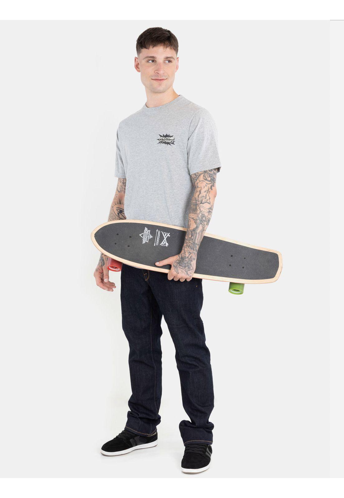 Polera Strange Relics Ss Tee Gris Hombre Volcom-3