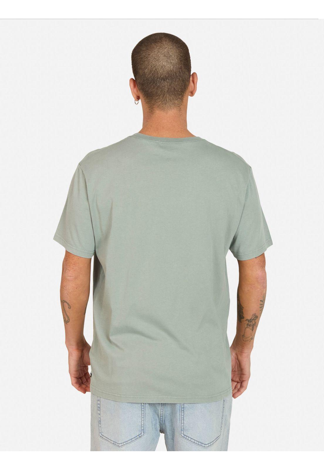 Polera MC Curb Verde Hombre Volcom-1