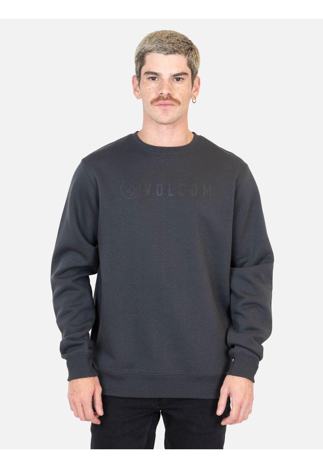 Poleron Blitz Gris Hombre Volcom-0