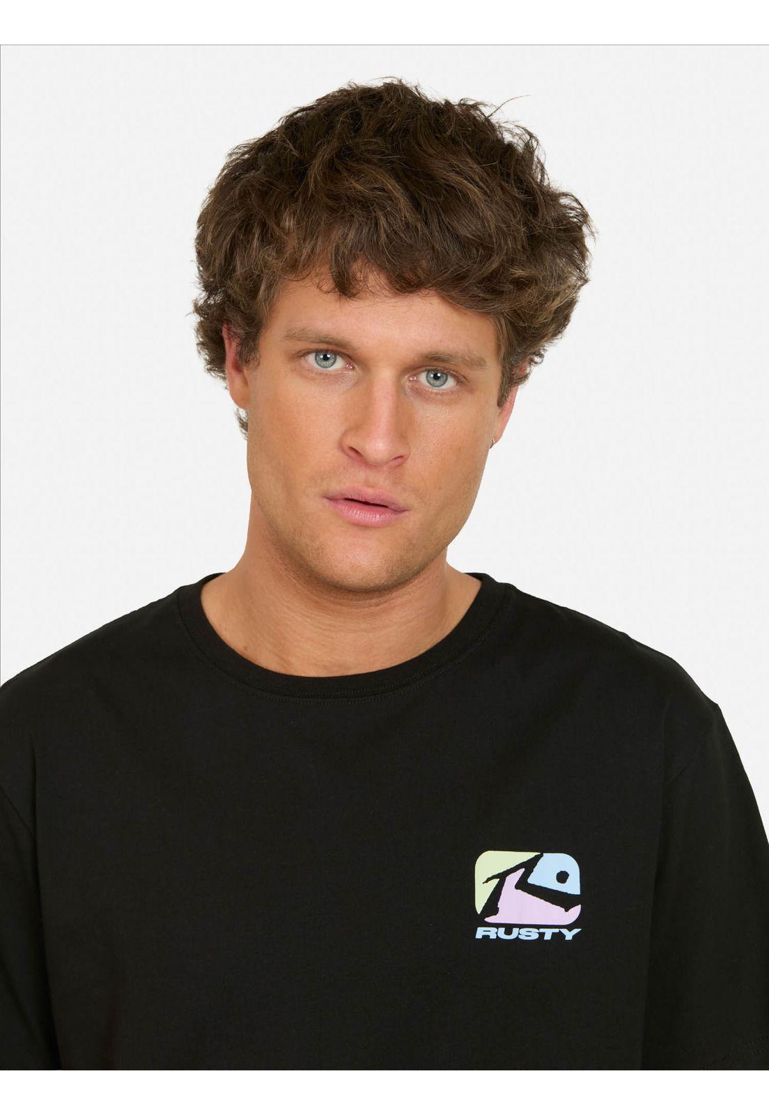 Polera MC Curl Negro Hombre Rusty-2