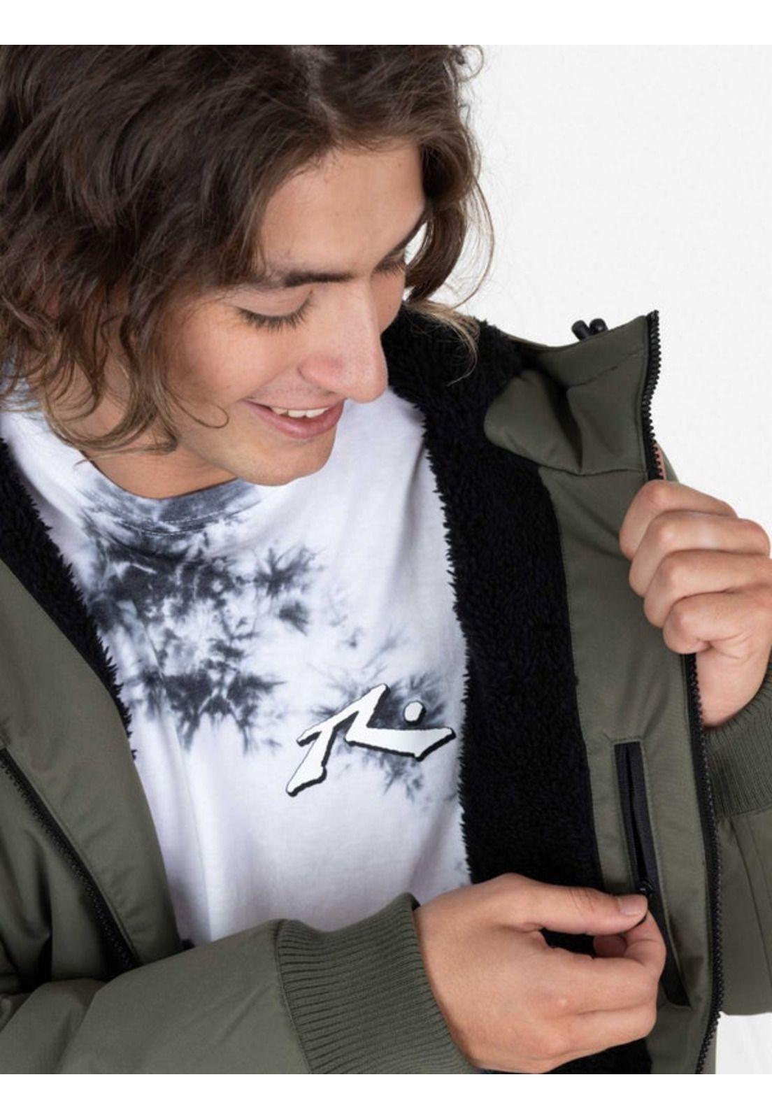 Chaqueta GREENIE BOMBER Hombre Verde Rusty-4