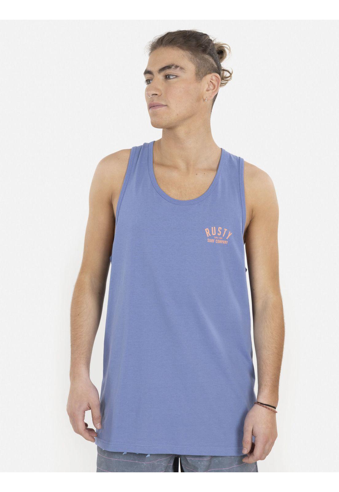 Polera Rst  Tank Hombre Morado Rusty-0