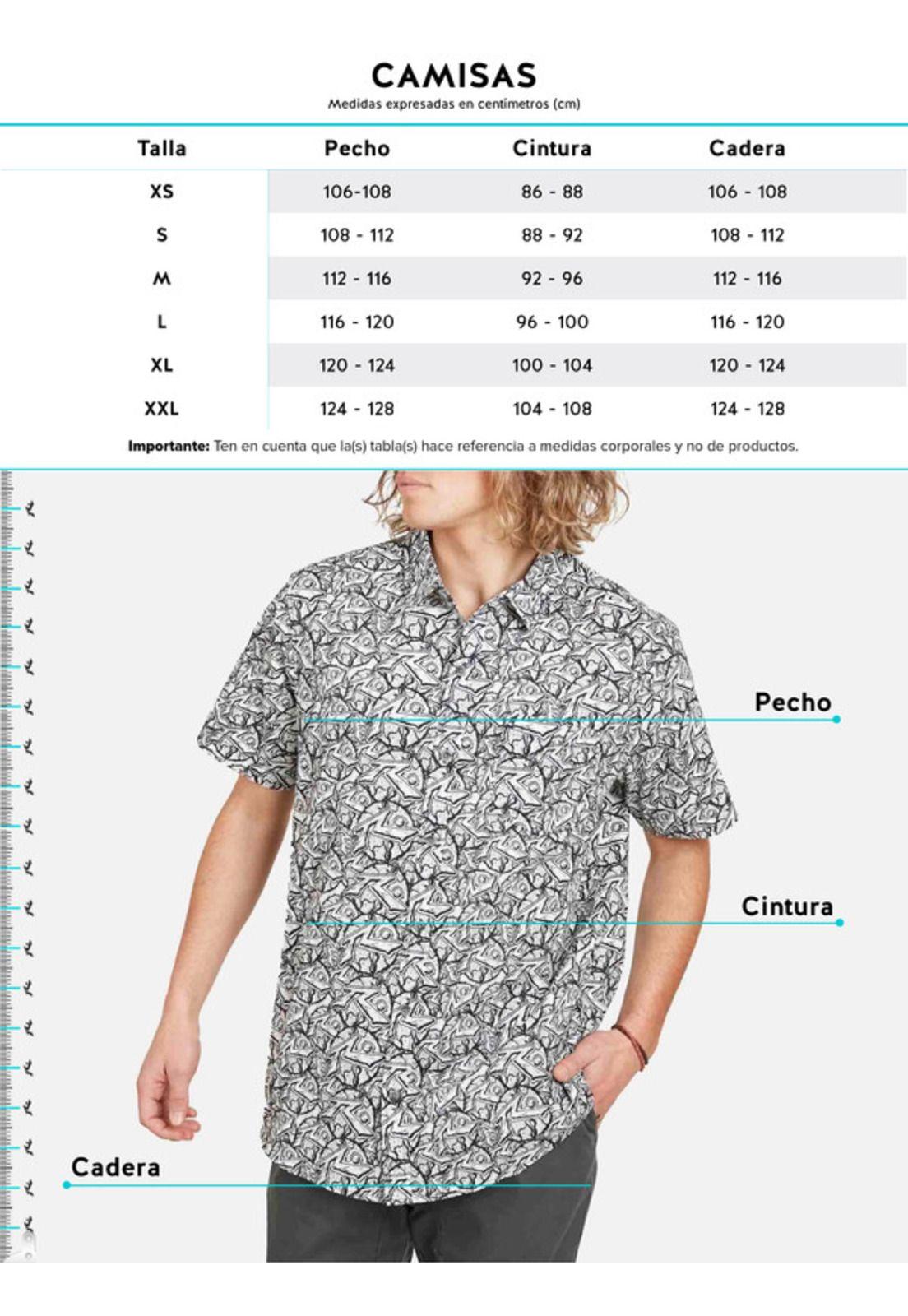 Camisa Storie SS Shirt Multicolor Hombre Rusty-2