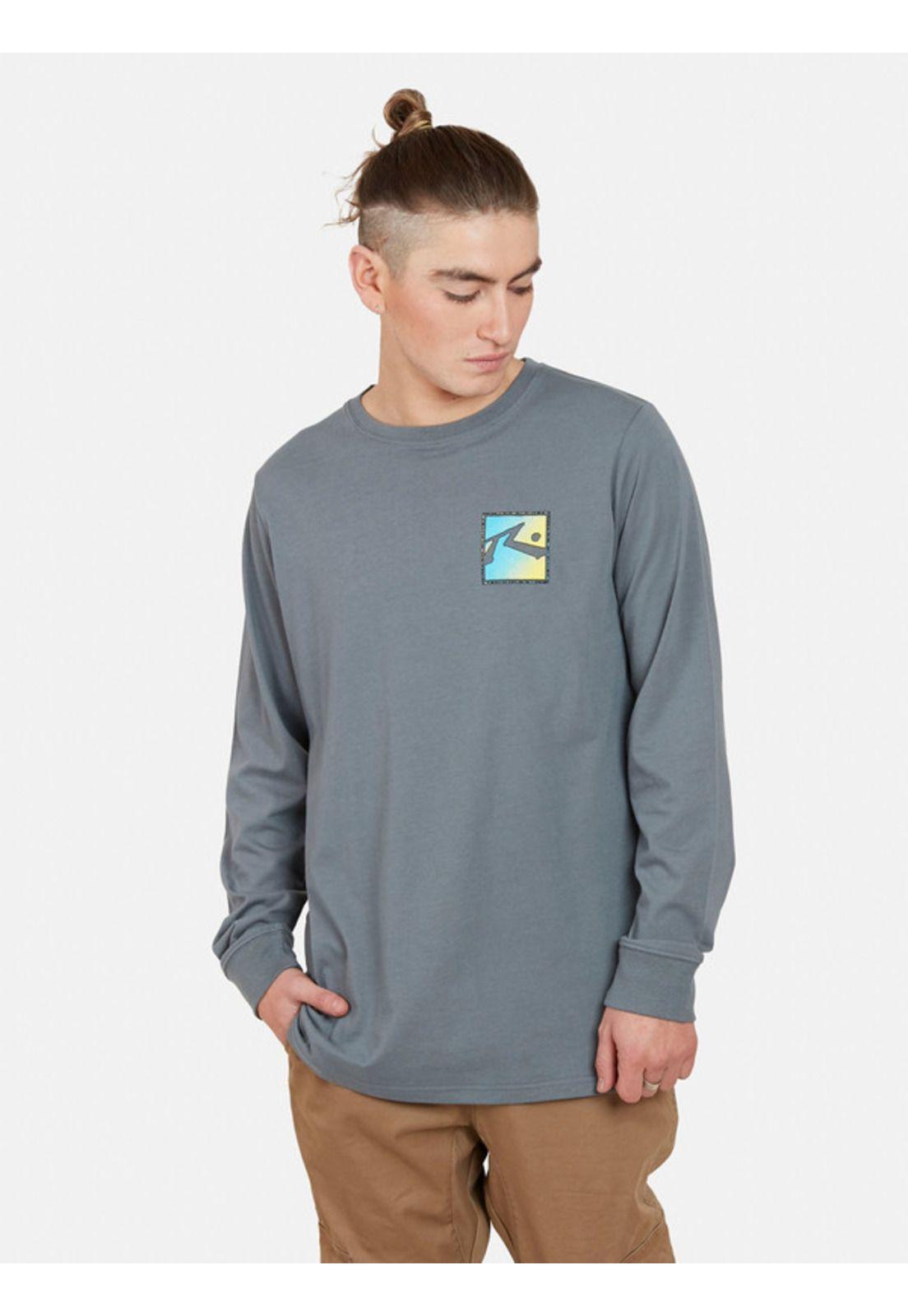 Polera Rituals TV LS tee Gris Hombre Rusty-0